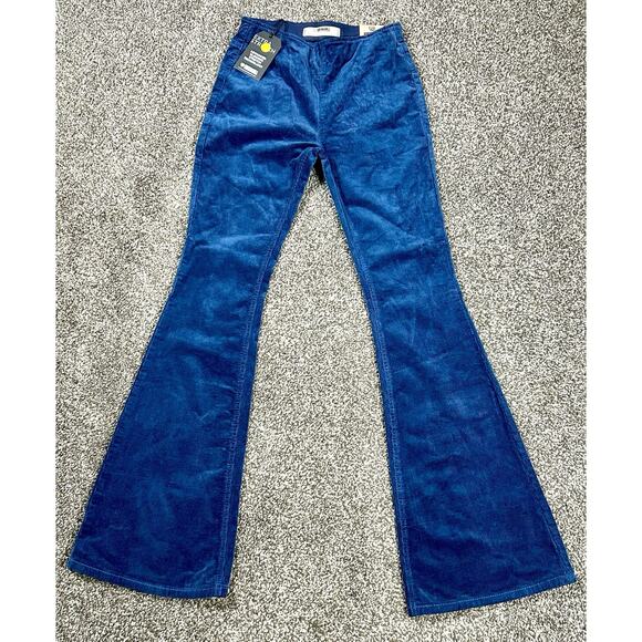 Rock And Roll Denim Bargain Bell Pants Women's 27x34 Pull On Flare Corduroy - Picture 13 of 13